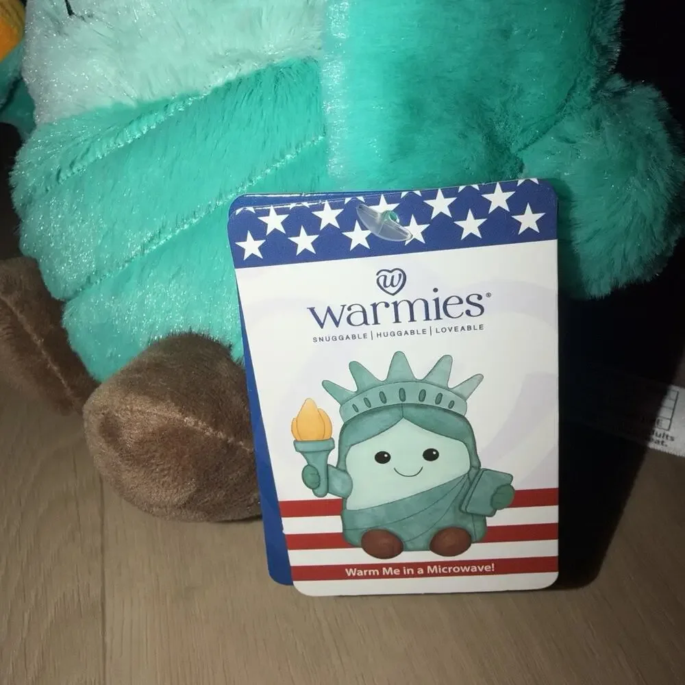 Warmies Statue of Liberty Plush Microwavable Weighted Lavender NWT